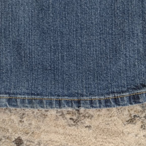 Stretch Levi's Low Rise Bootcut Jeans size Missus 10 short - Picture 8 of 8